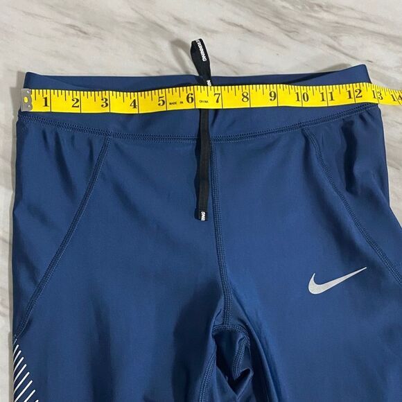 Nike Speed Power Dri-FIT Running Tights Blue Reflective‎ Women’s Small - Picture 10 of 14